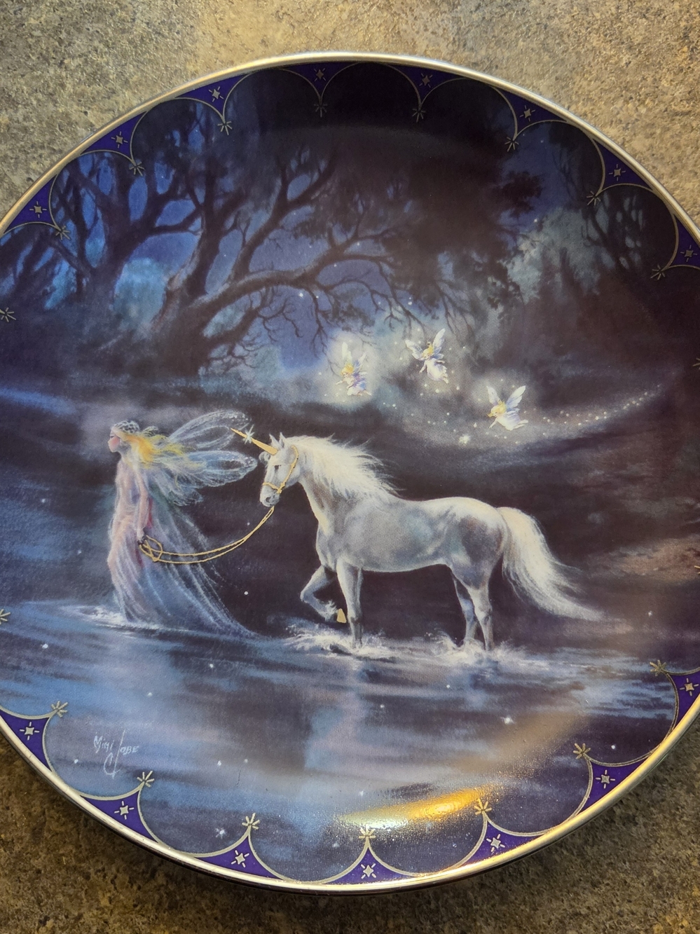 Vintage 1994 Bradford Exchange Trails of Starlight Fairyland Collector Plate